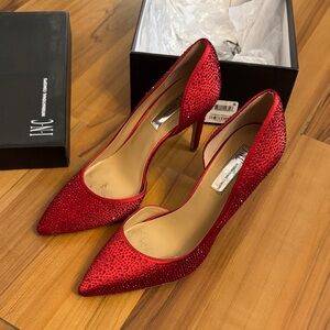 INC International Concepts Sparkling Red Heels